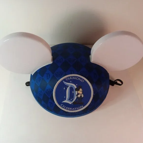 DISNEYLAND 60TH ANNIVERSARY DIAMOND CELEBRATION MICKEY MOUSE EARS HAT - Picture 3 of 9